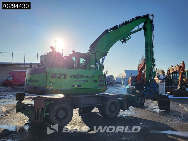 2010 Sennebogen 821 material handler, side view 2010 Sennebogen 821 material handler, side view