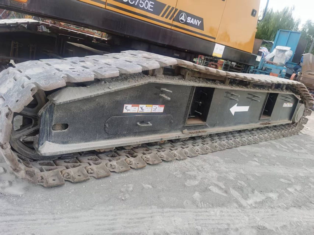 2020 Sany SCC750E crawler crane track assembly detail 2020 Sany SCC750E crawler crane track assembly detail