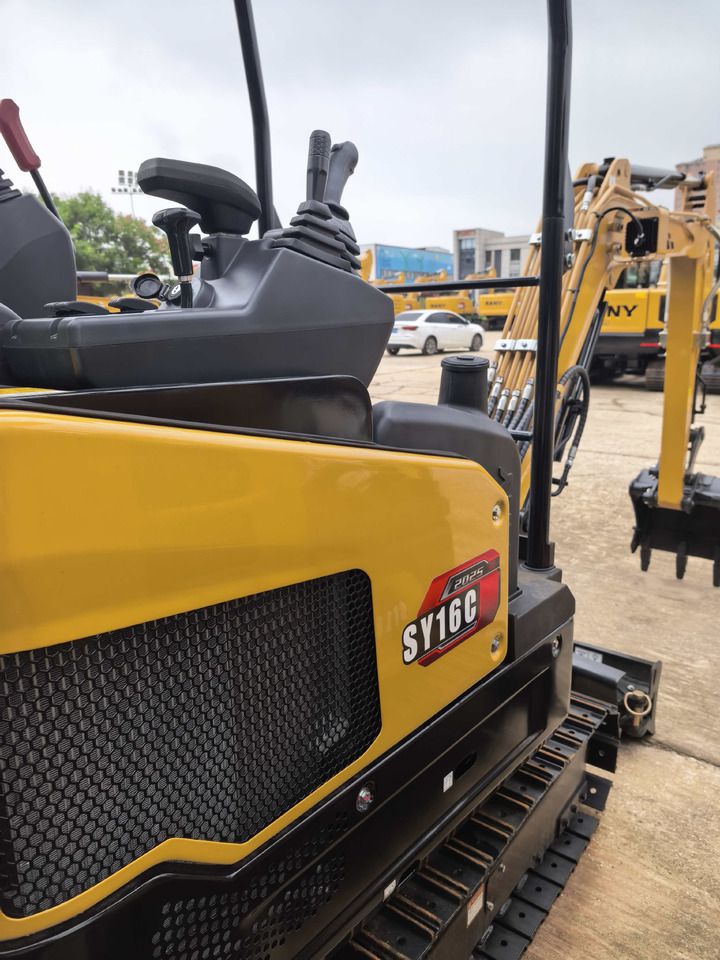 2026 Sany SY16C mini excavator operator station view