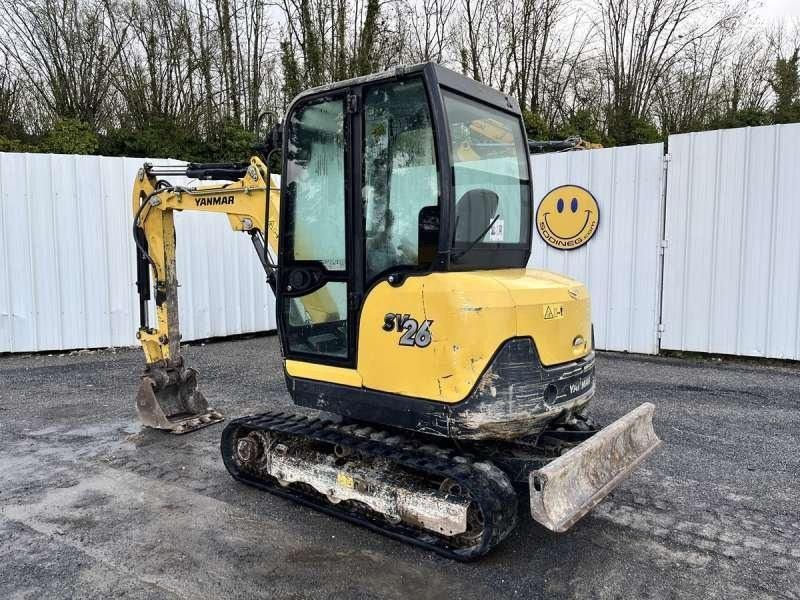 2019 Yanmar SV26 mini excavator, rear three-quarter view 2019 Yanmar SV26 mini excavator, rear three-quarter view