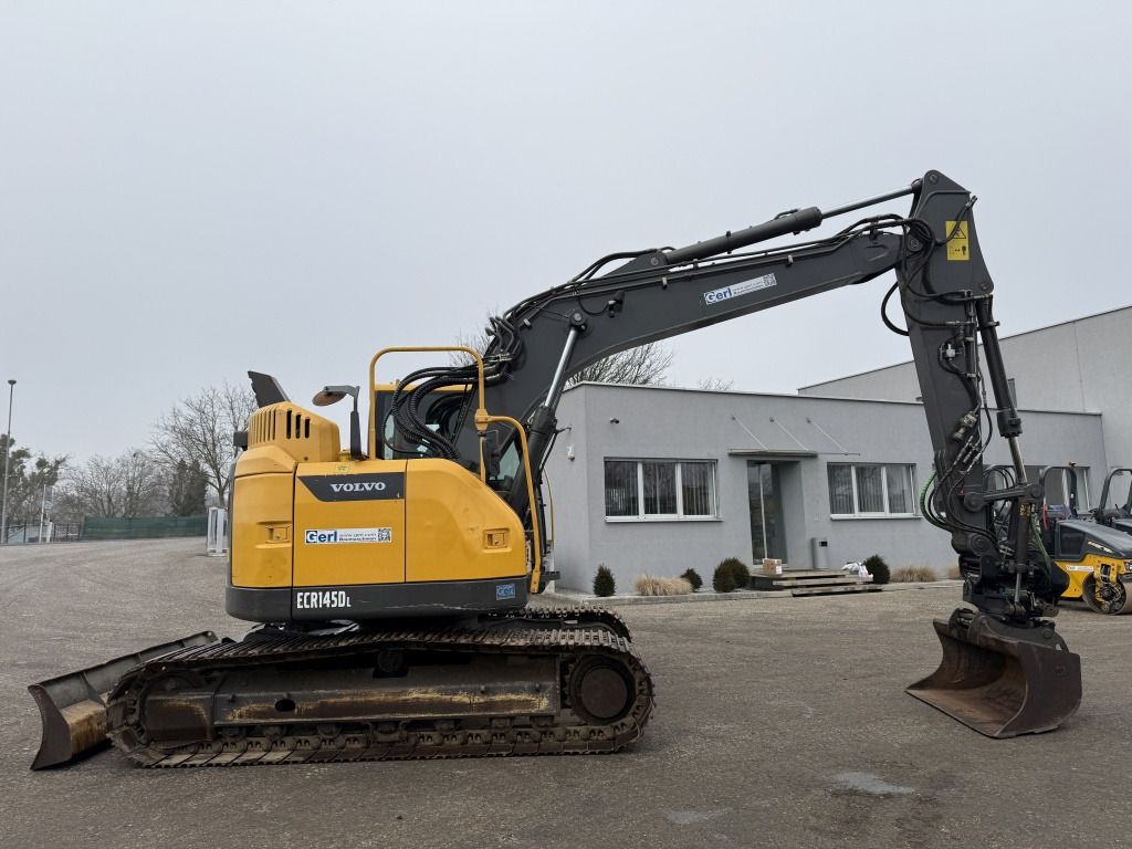 2013 Volvo ECR145DL crawler excavator, side view