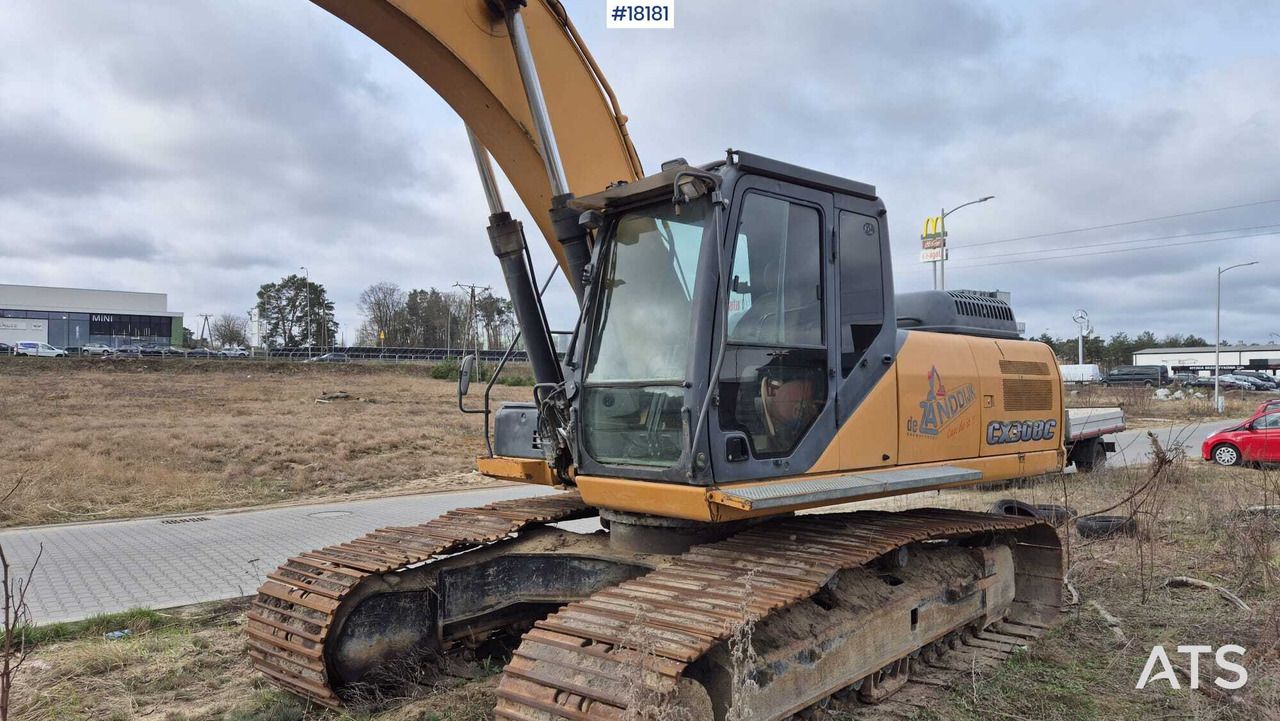 2008 CASE CX290B crawler excavator, side view