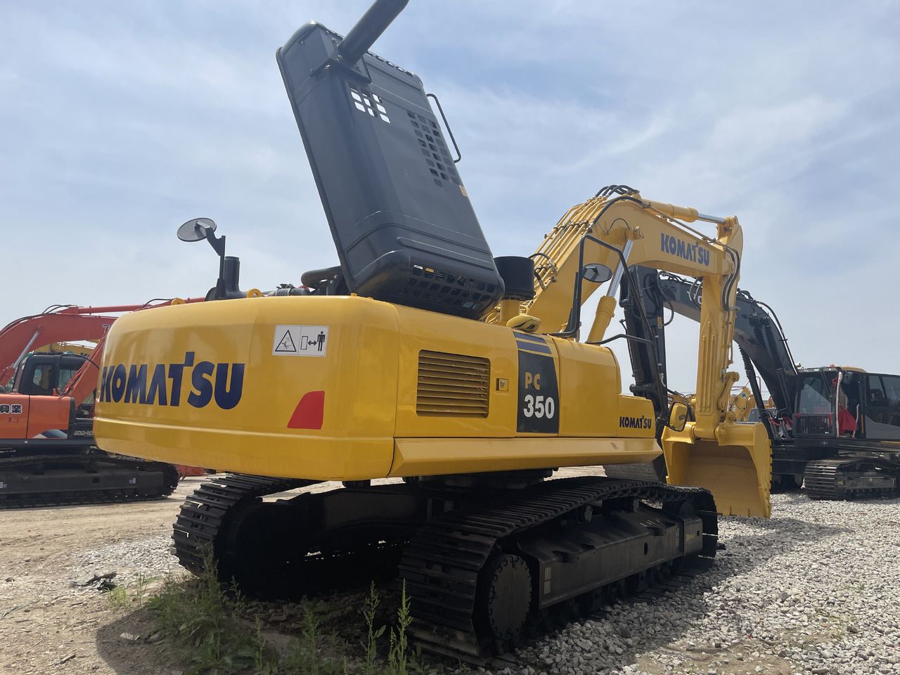 2023 Komatsu PC350-8 crawler excavator rear view
