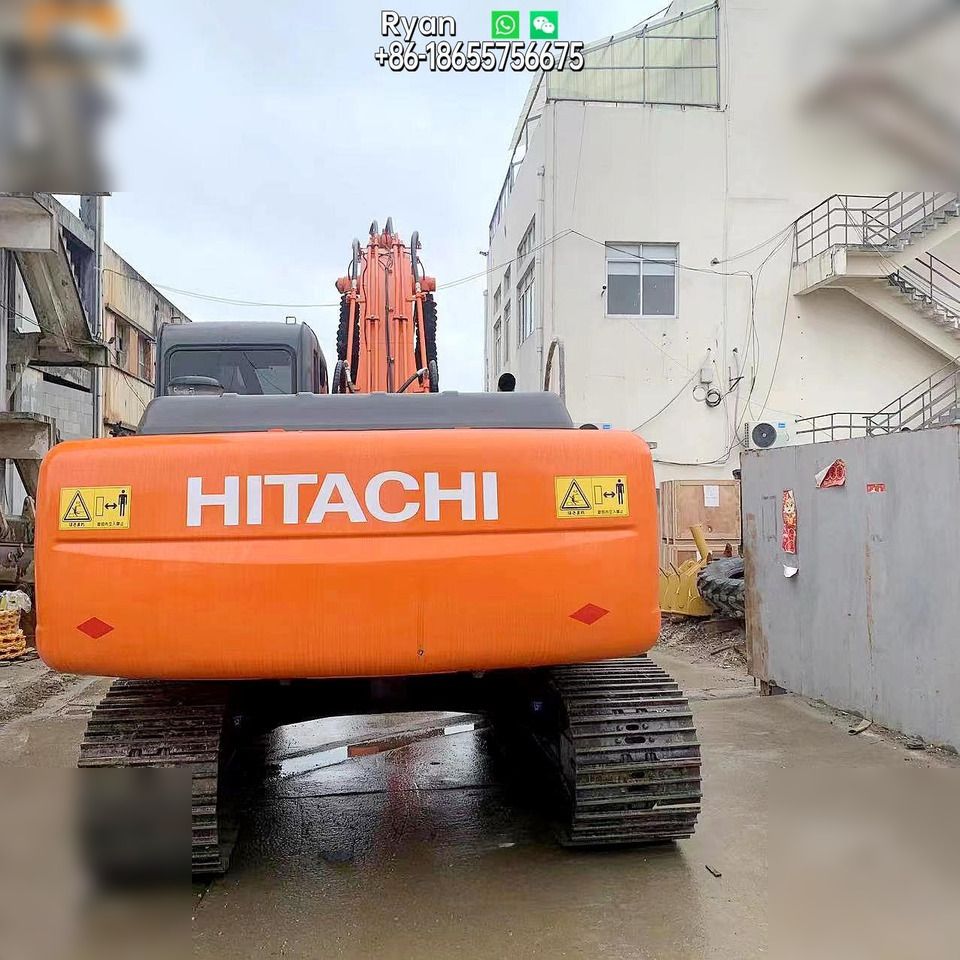 2015 Hitachi ZX200-5G crawler excavator, rear view