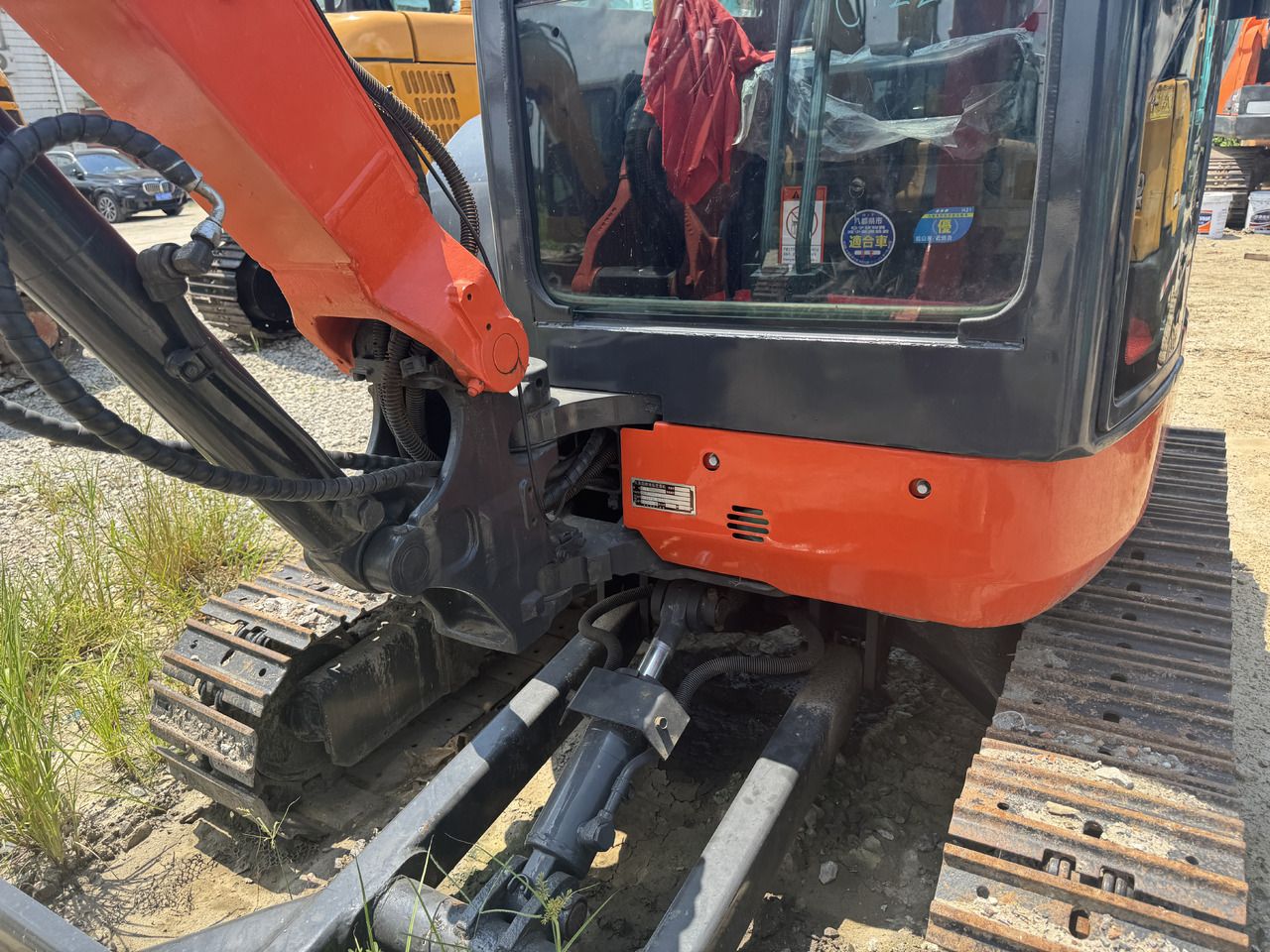 2022 Kubota U35-5 mini excavator cab and boom detail 2022 Kubota U35-5 mini excavator cab and boom detail
