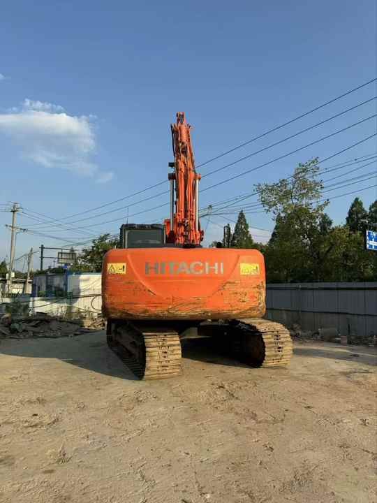 Hitachi ZX120 crawler excavator, rear view
