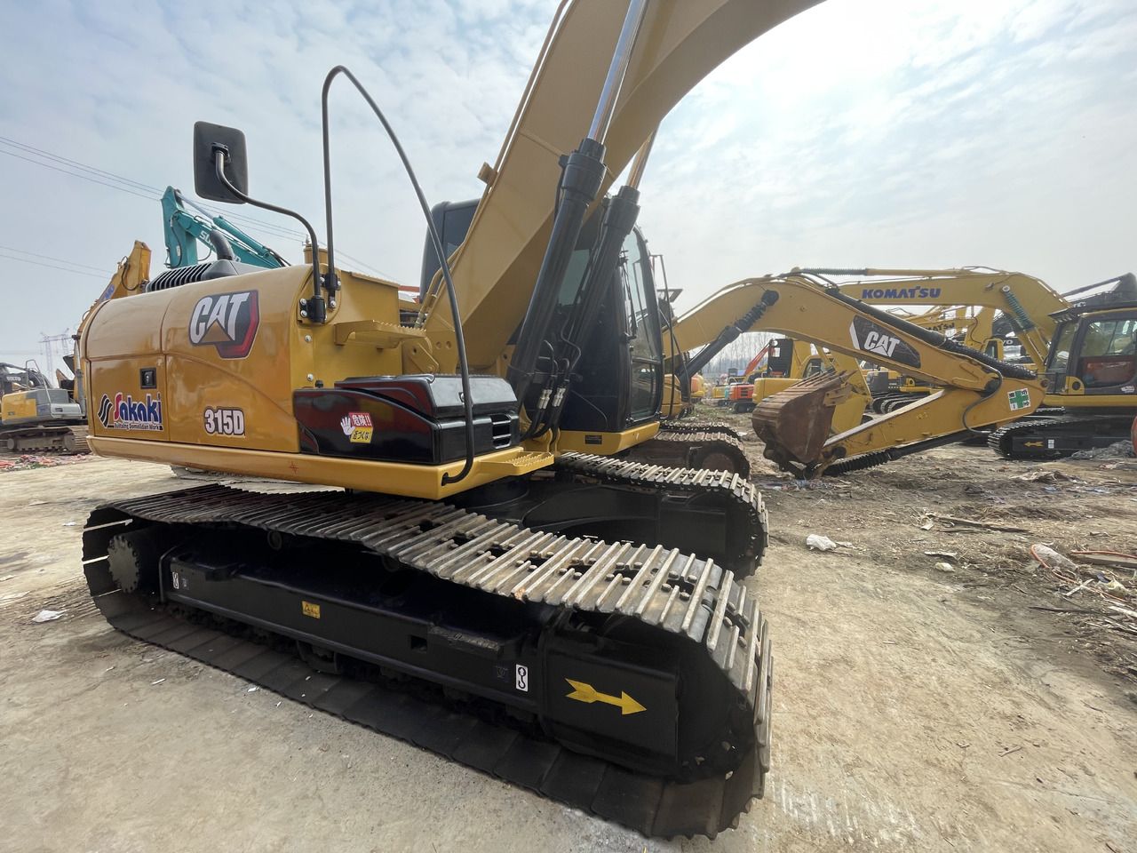 2023 Caterpillar 315D crawler excavator, rear three-quarter view 2023 Caterpillar 315D crawler excavator, rear three-quarter view