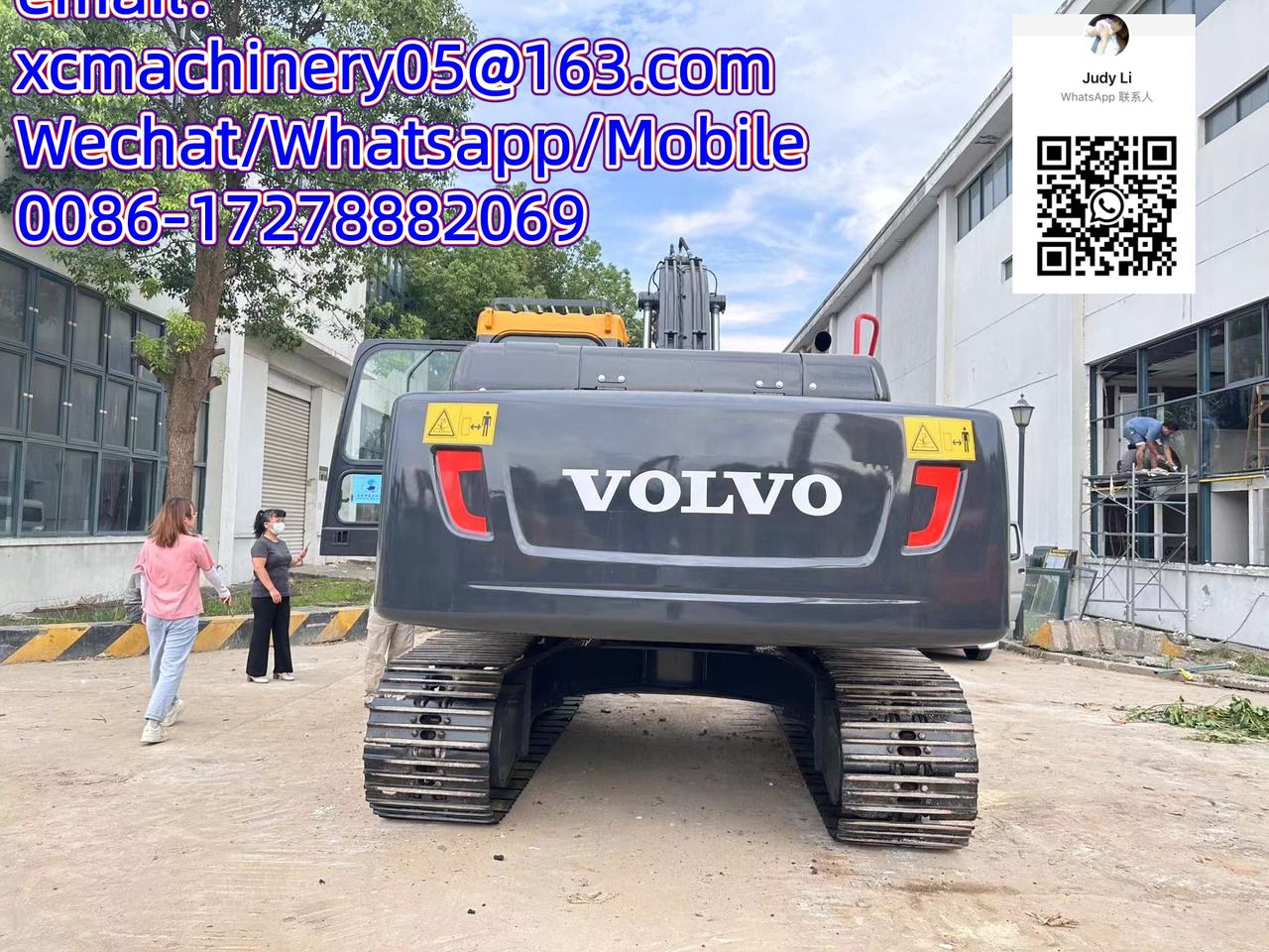 2022 Volvo EC210DL crawler excavator rear view 2022 Volvo EC210DL crawler excavator rear view
