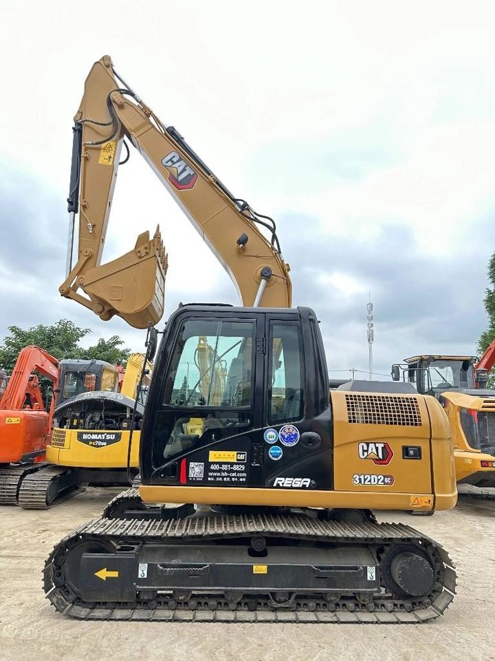 2024 Caterpillar 312D2 GC mini excavator, side profile view