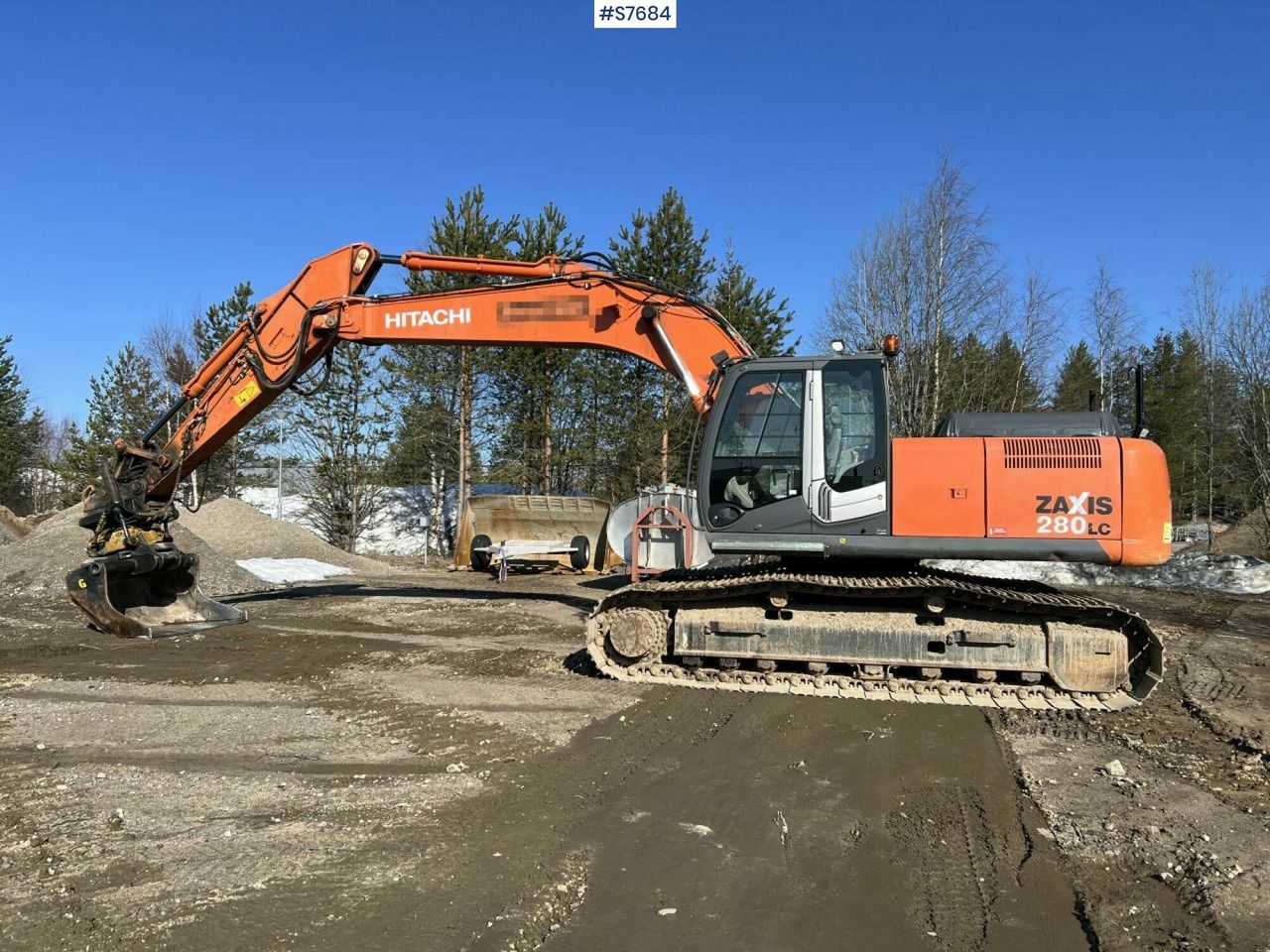 2008 Hitachi Zaxis 280LC crawler excavator side view 2008 Hitachi Zaxis 280LC crawler excavator side view