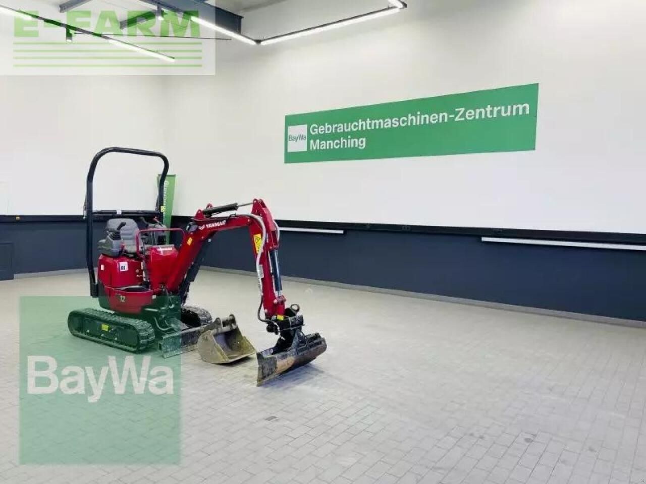 2025 Yanmar VIO12-2A mini excavator, rear three-quarter view 2025 Yanmar VIO12-2A mini excavator, rear three-quarter view