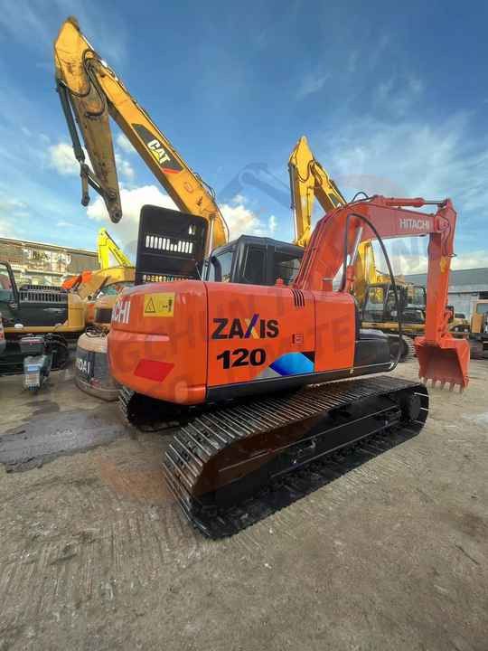 2018 Hitachi Zaxis 120 crawler excavator, rear three-quarter view