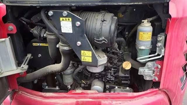 2023 Yanmar VIO 30 mini excavator engine compartment view