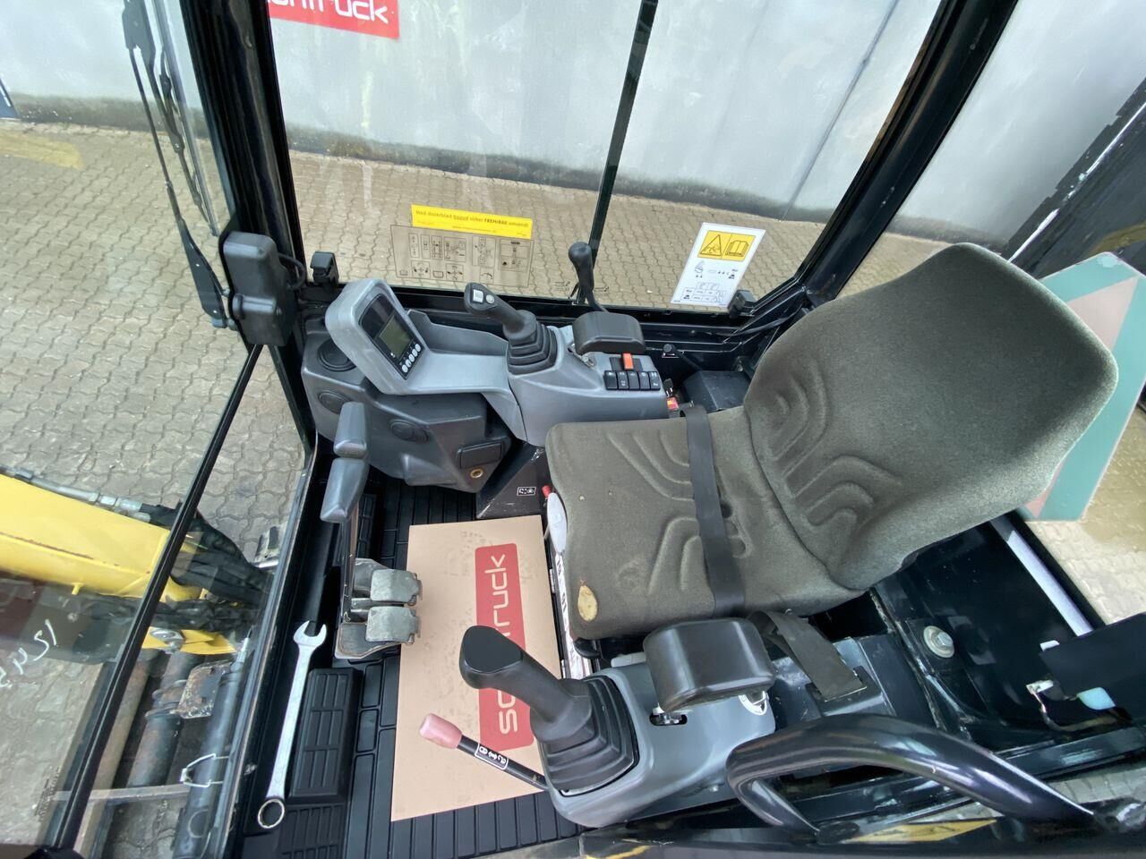 2017 Yanmar SV18 mini excavator interior view