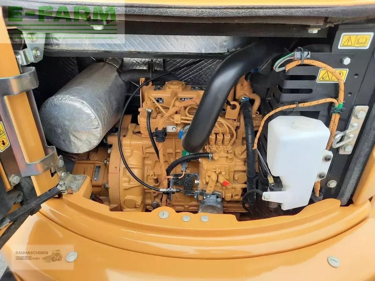 2019 Caterpillar 303E mini excavator engine compartment view