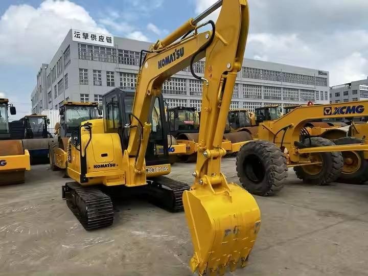 2022 Komatsu PC56-7 mini excavator, front three-quarter view 2022 Komatsu PC56-7 mini excavator, front three-quarter view