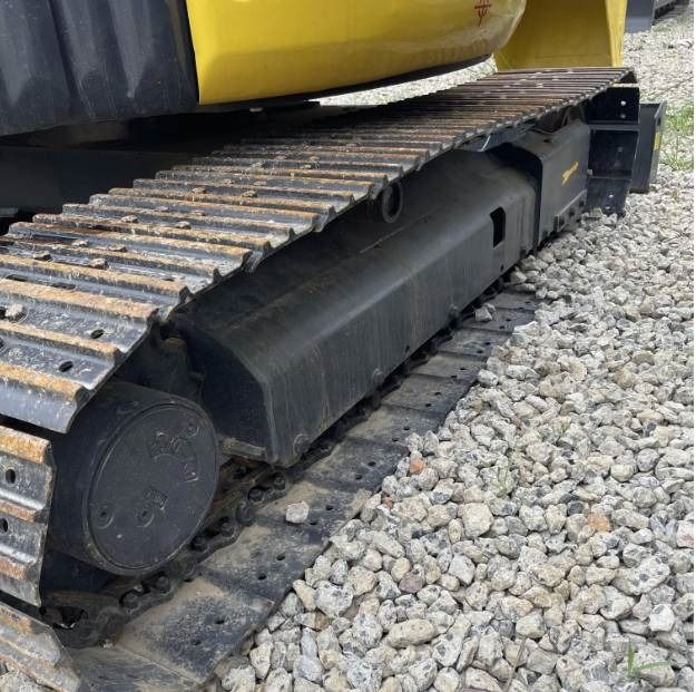 2023 Komatsu PC-55MR mini excavator track assembly view