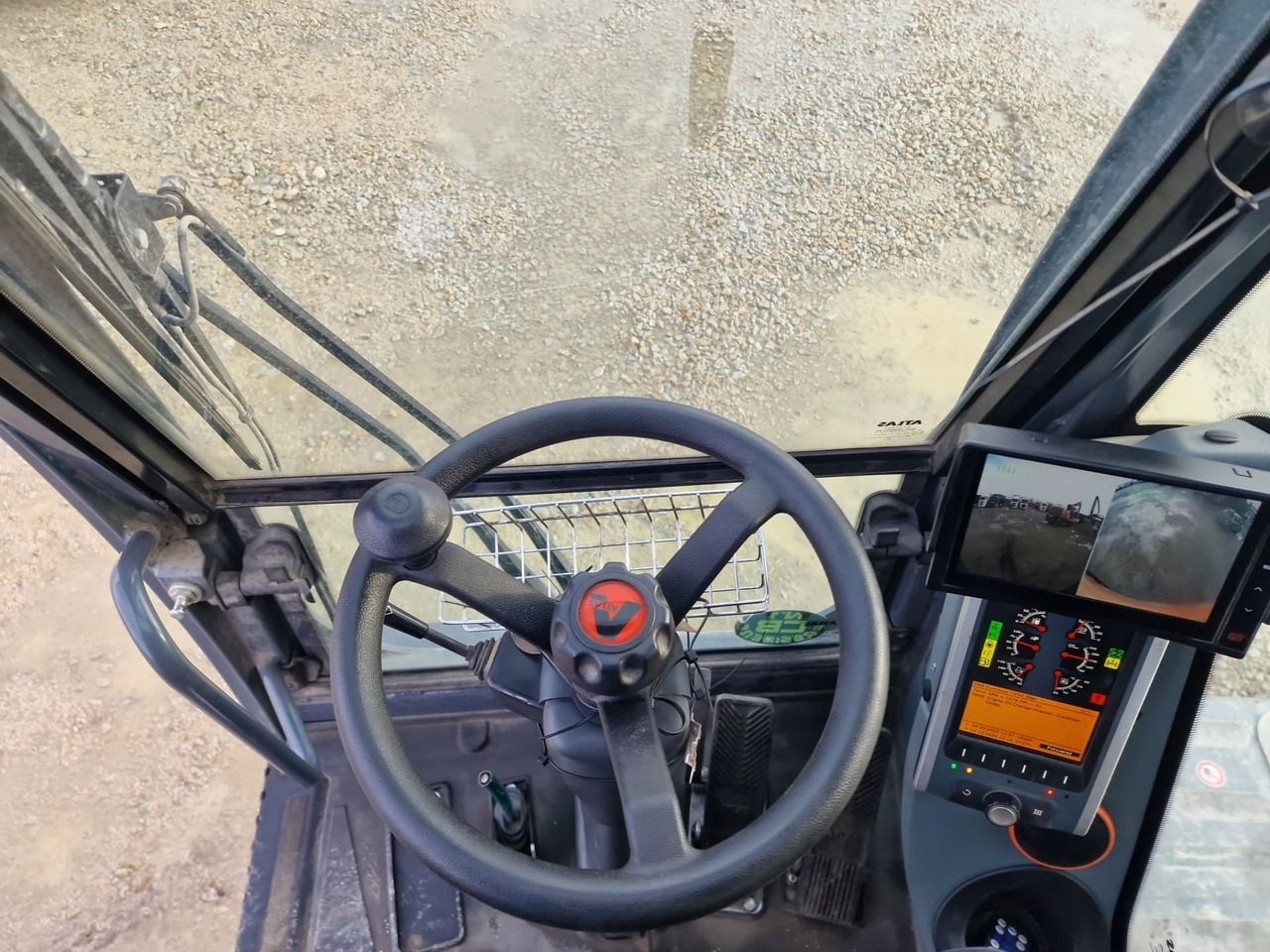 2023 Atlas 250MH BLUE material handler interior cab view 2023 Atlas 250MH BLUE material handler interior cab view
