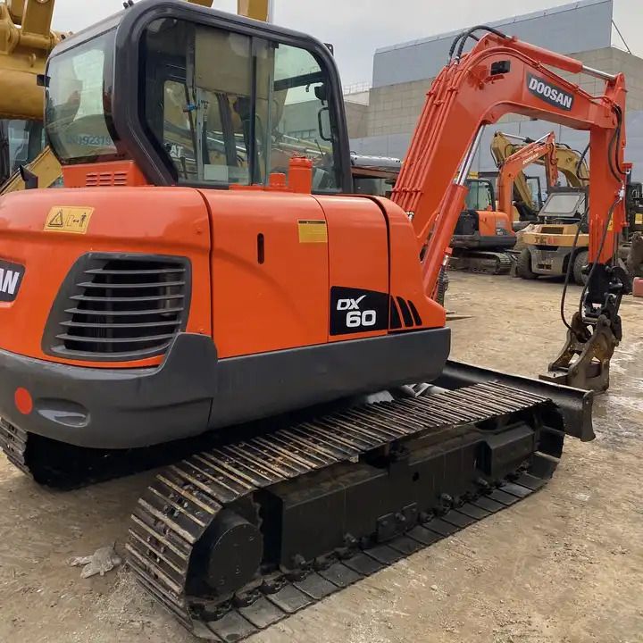 2016 Doosan DX60 crawler excavator, side view 2016 Doosan DX60 crawler excavator, side view