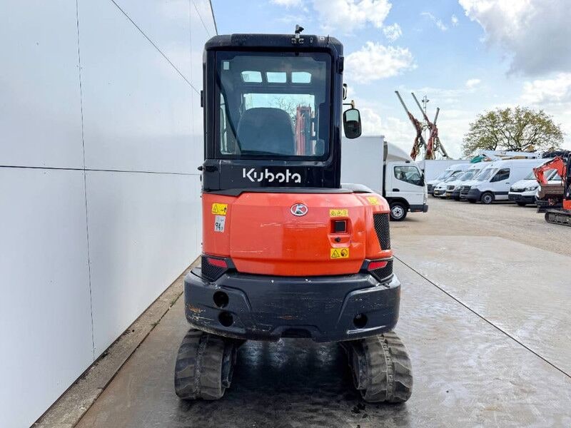 2020 Kubota KX037-4 mini excavator, rear view