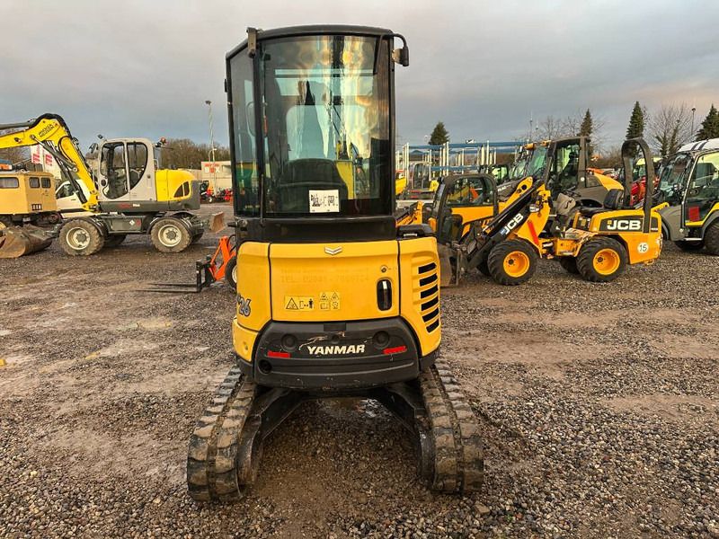 2018 Yanmar VIO26 mini excavator, front view 2018 Yanmar VIO26 mini excavator, front view