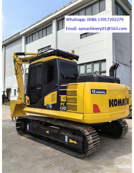 2024 Komatsu PC130 crawler excavator, rear three-quarter view 2024 Komatsu PC130 crawler excavator, rear three-quarter view