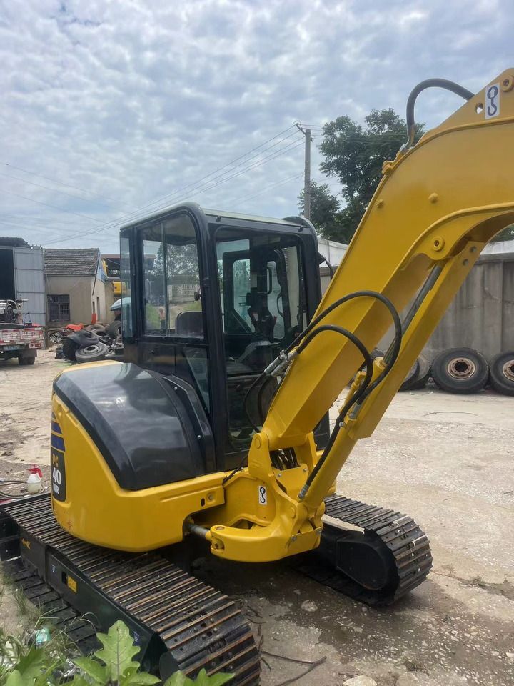 2024 Komatsu PC40MR-2 mini excavator, rear three-quarter view