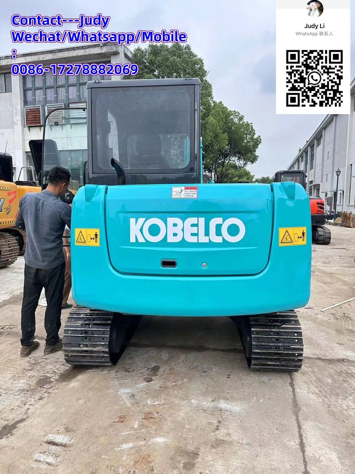 2021 Kobelco SK60 Mini Excavator rear view