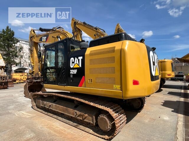 2016 Caterpillar 326F crawler excavator, rear three-quarter view 2016 Caterpillar 326F crawler excavator, rear three-quarter view