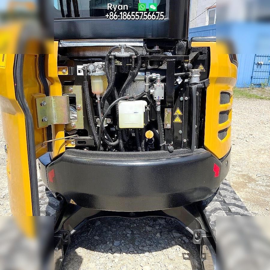 2025 Sany SY26U mini excavator engine compartment view