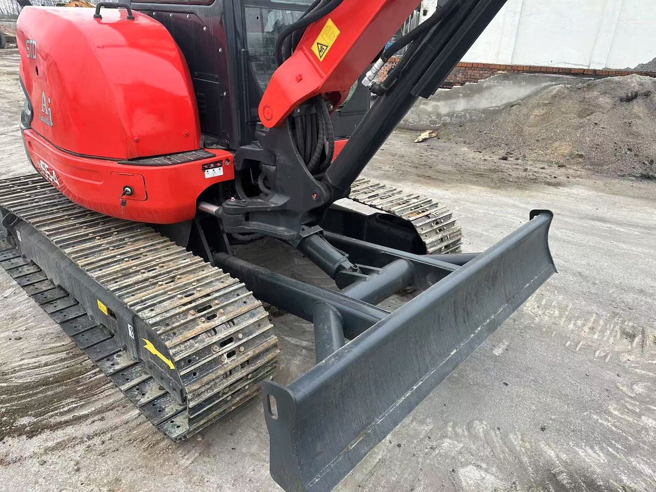 2023 Kubota U55-4 mini excavator, rear three-quarter view 2023 Kubota U55-4 mini excavator, rear three-quarter view