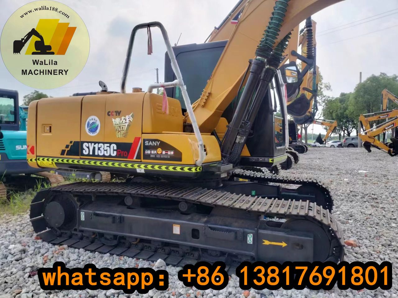 2023 Sany SY135C Pro crawler excavator, side view 2023 Sany SY135C Pro crawler excavator, side view