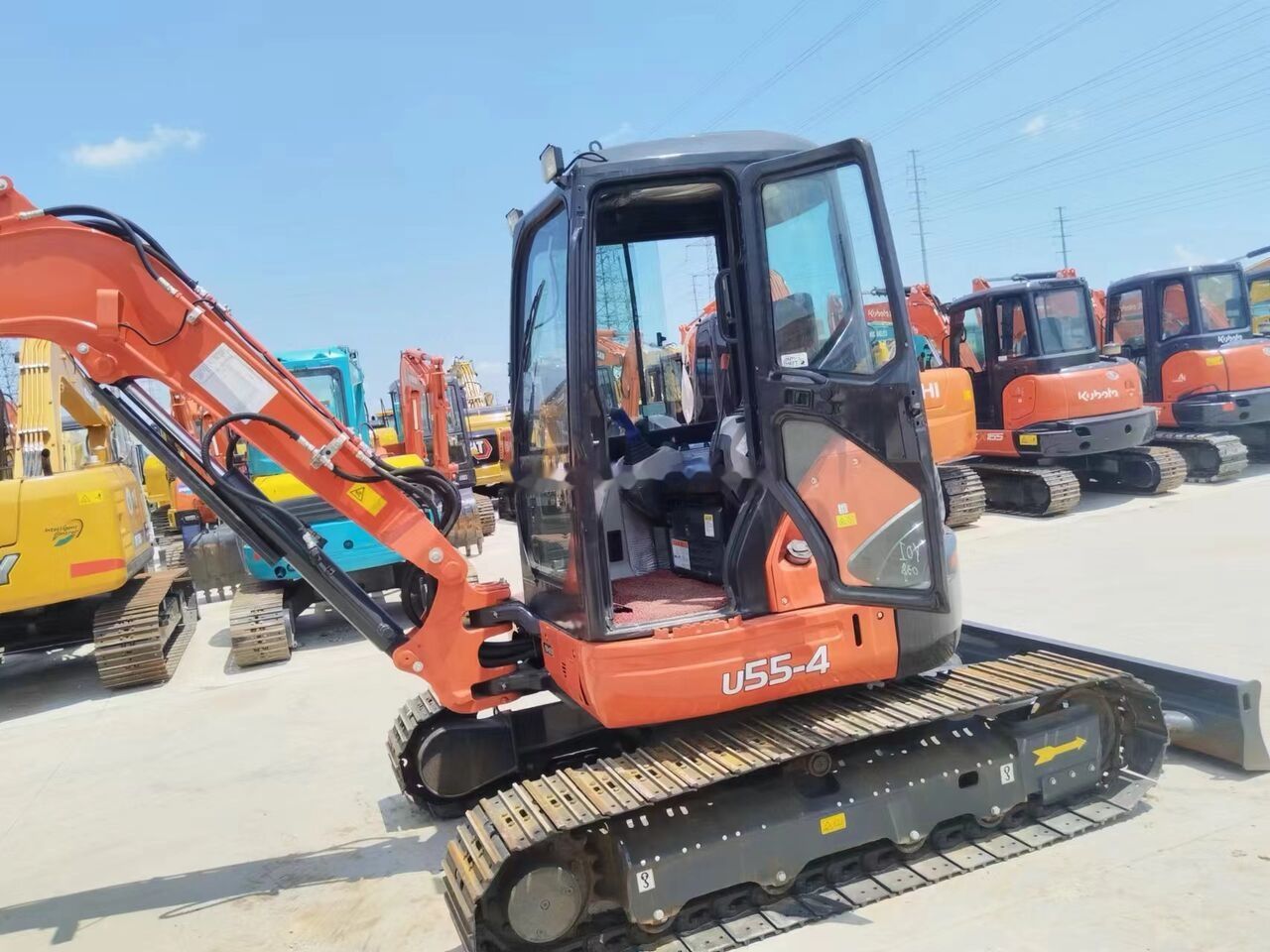 2022 Kubota U55-4 mini excavator, side view
