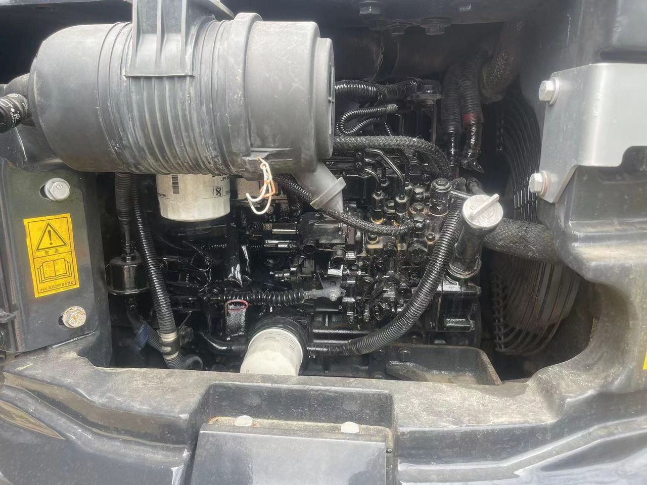 2024 Komatsu PC40MR-2 mini excavator engine bay view