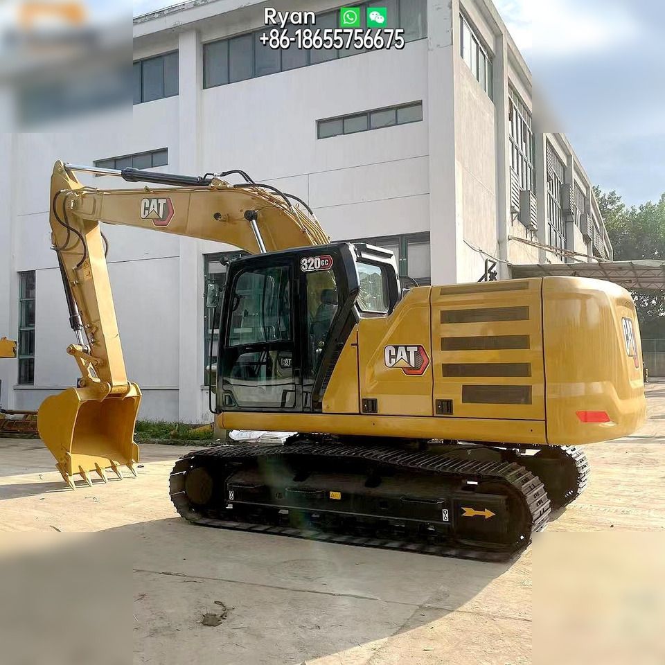2023 Caterpillar 320GC crawler excavator, side profile view 2023 Caterpillar 320GC crawler excavator, side profile view