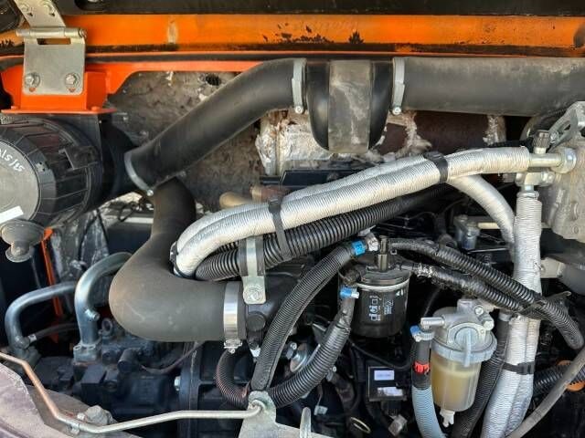 2016 Komatsu PC80MR-3 mini excavator engine compartment view