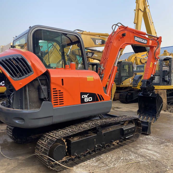 2022 Doosan DX60 crawler excavator, side view