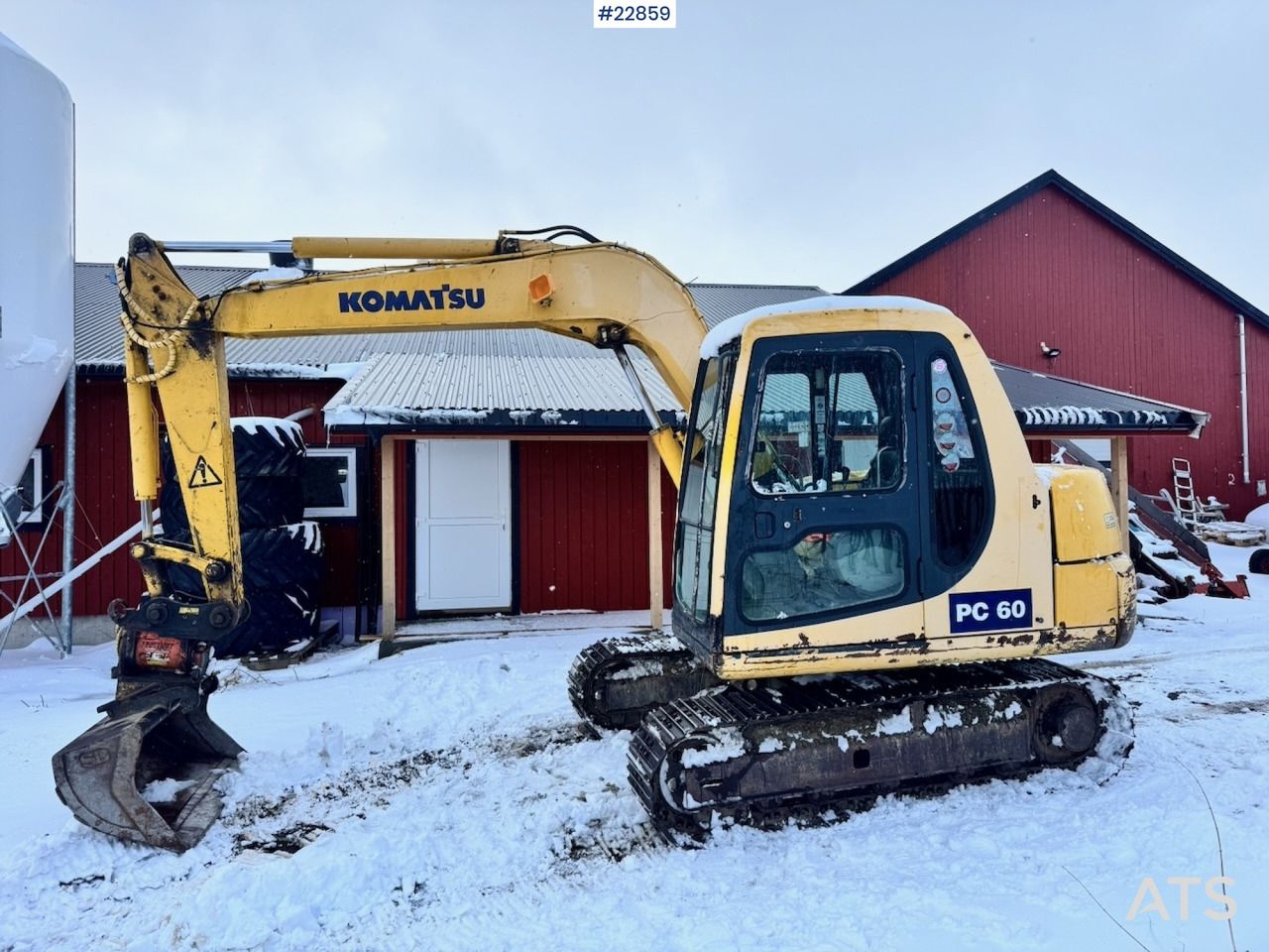 1994 Komatsu PC60-7 crawler excavator, side view