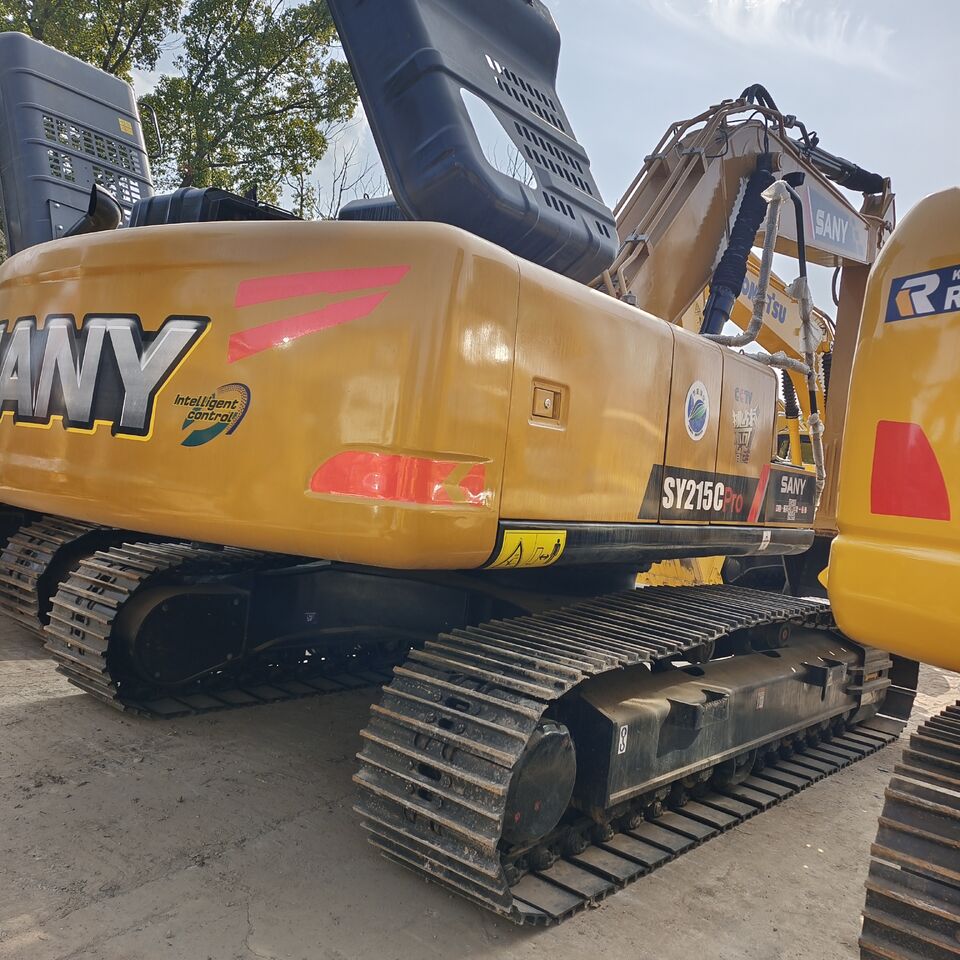 2025 Sany SY215C Pro crawler excavator rear three-quarter view