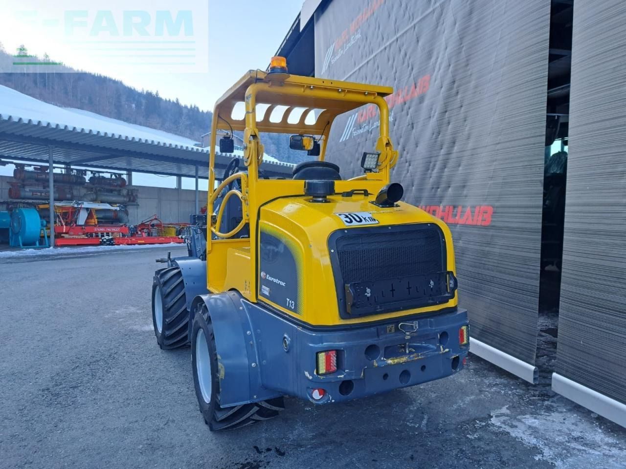 2022 Eurotrac T13F mini excavator, rear three-quarter view 2022 Eurotrac T13F mini excavator, rear three-quarter view