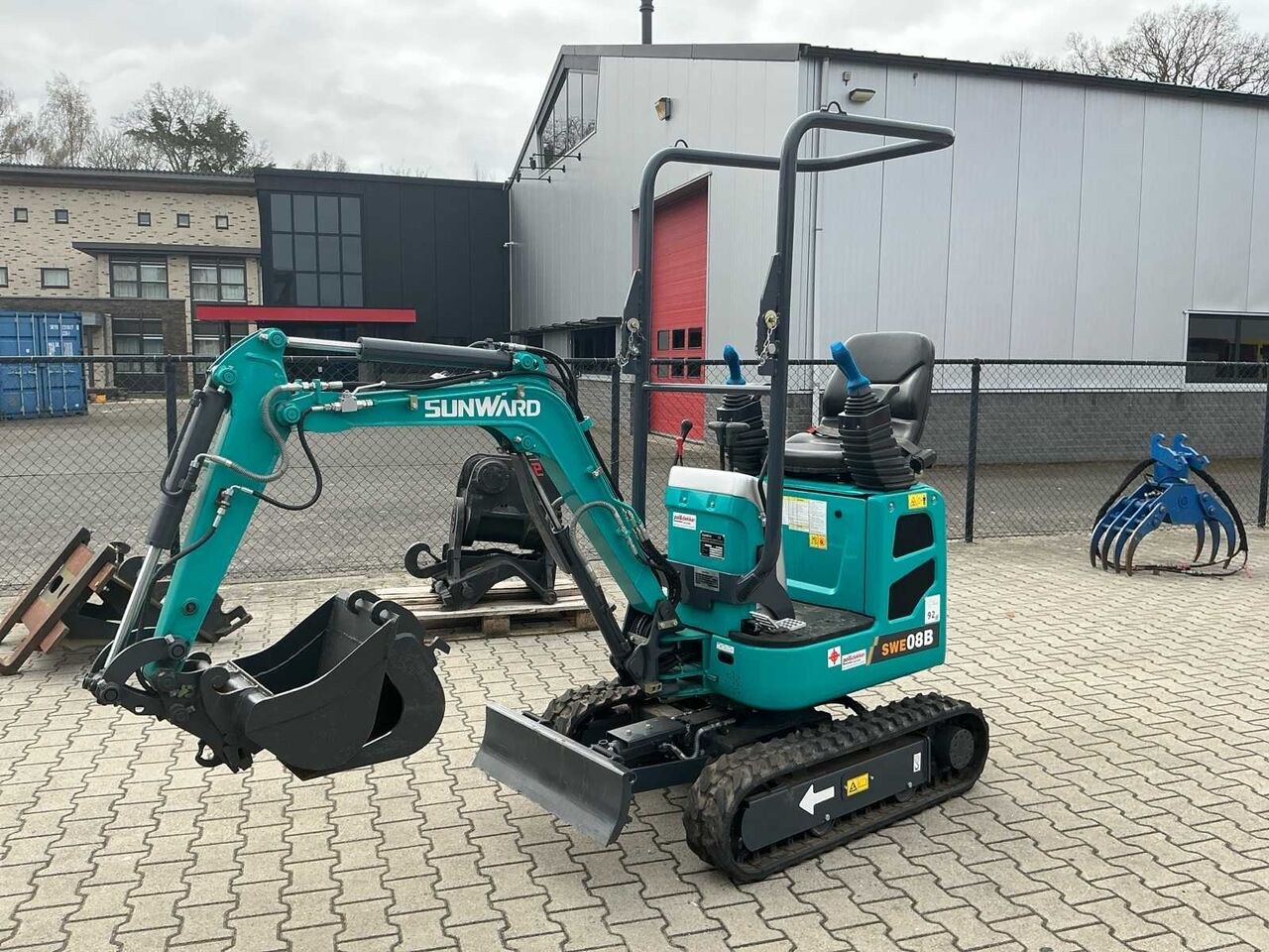 2024 Sunward SWE08B mini excavator, side view