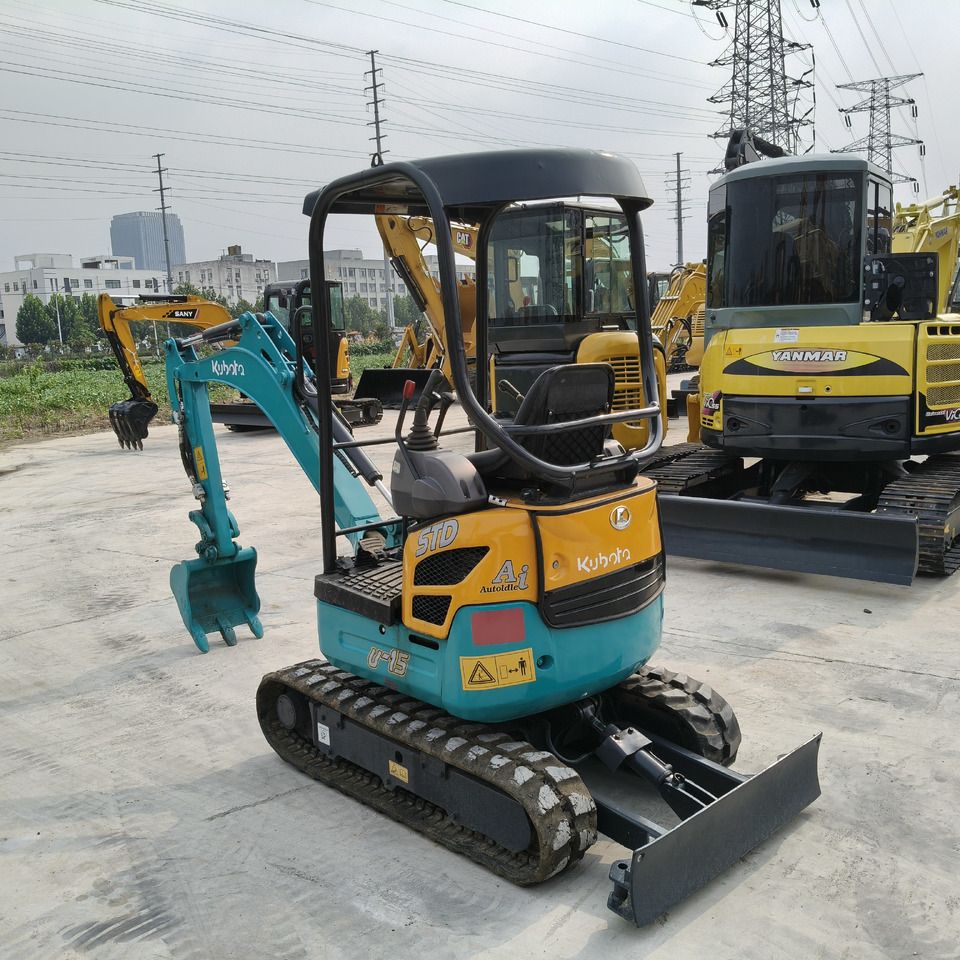 2019 Kubota U15 mini excavator, rear three-quarter view 2019 Kubota U15 mini excavator, rear three-quarter view