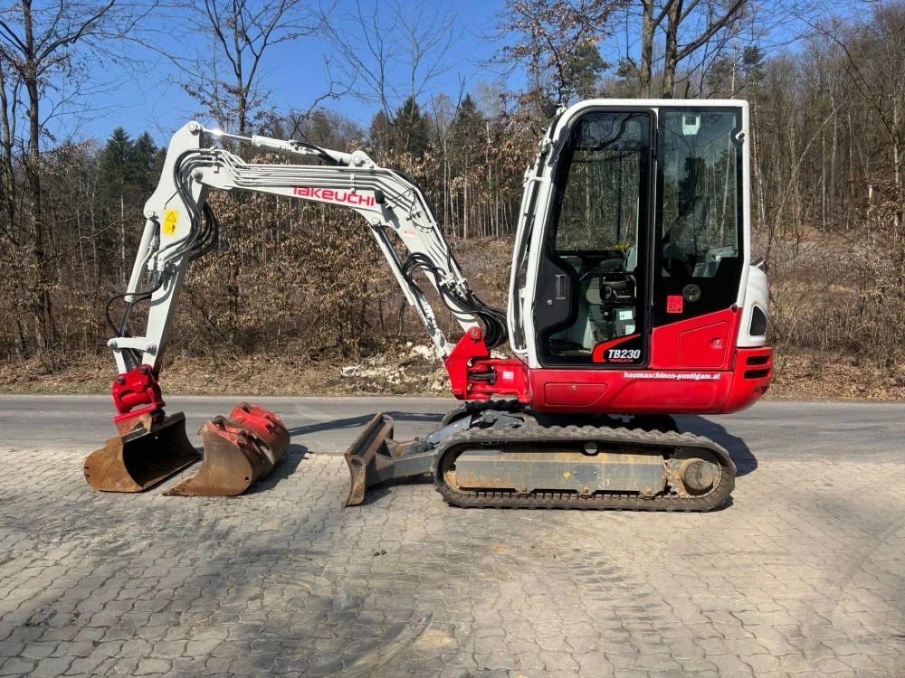 2019 Takeuchi TB230 mini excavator, side view