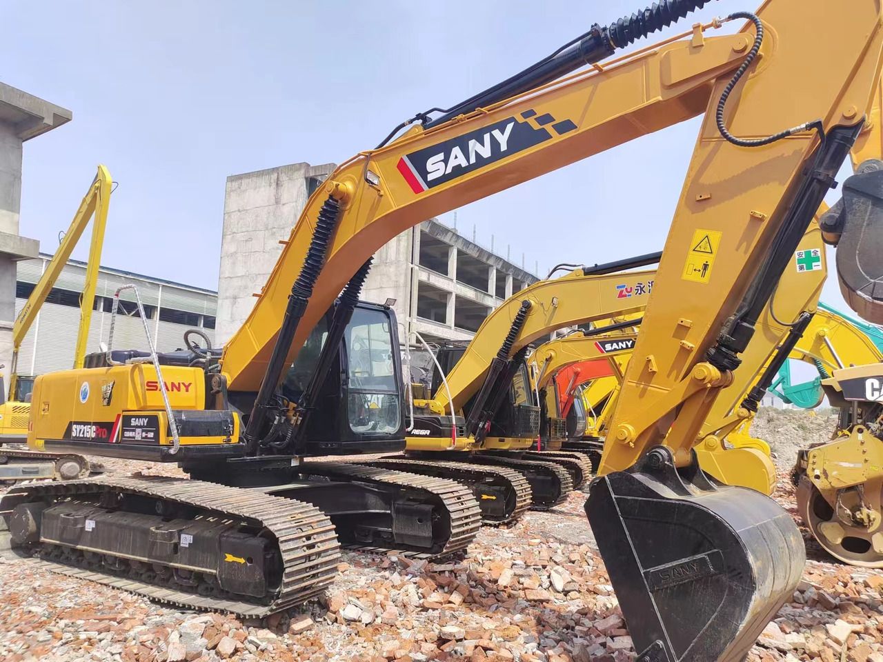 2021 Sany SY215C Pro crawler excavator, side view