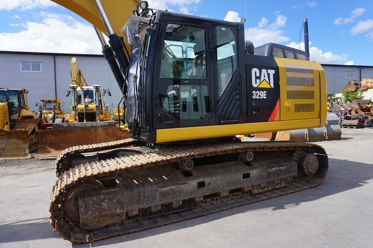 2013 Caterpillar 329E crawler excavator side view