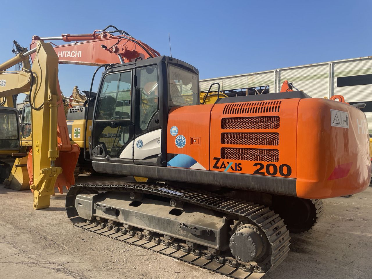 2018 Hitachi Zaxis 200 crawler excavator, side profile view 2018 Hitachi Zaxis 200 crawler excavator, side profile view
