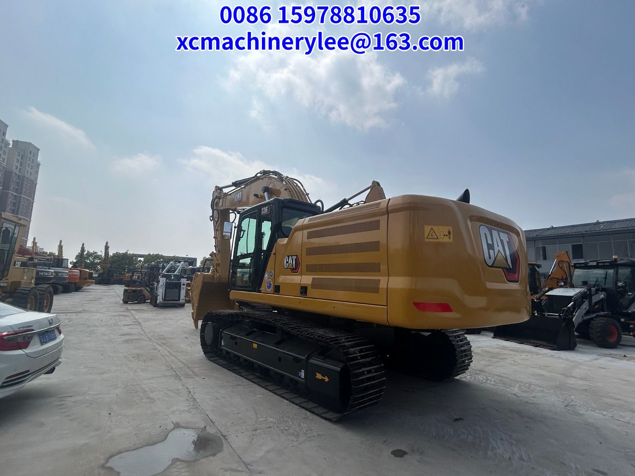 2024 Caterpillar 336GC crawler excavator, rear three-quarter view