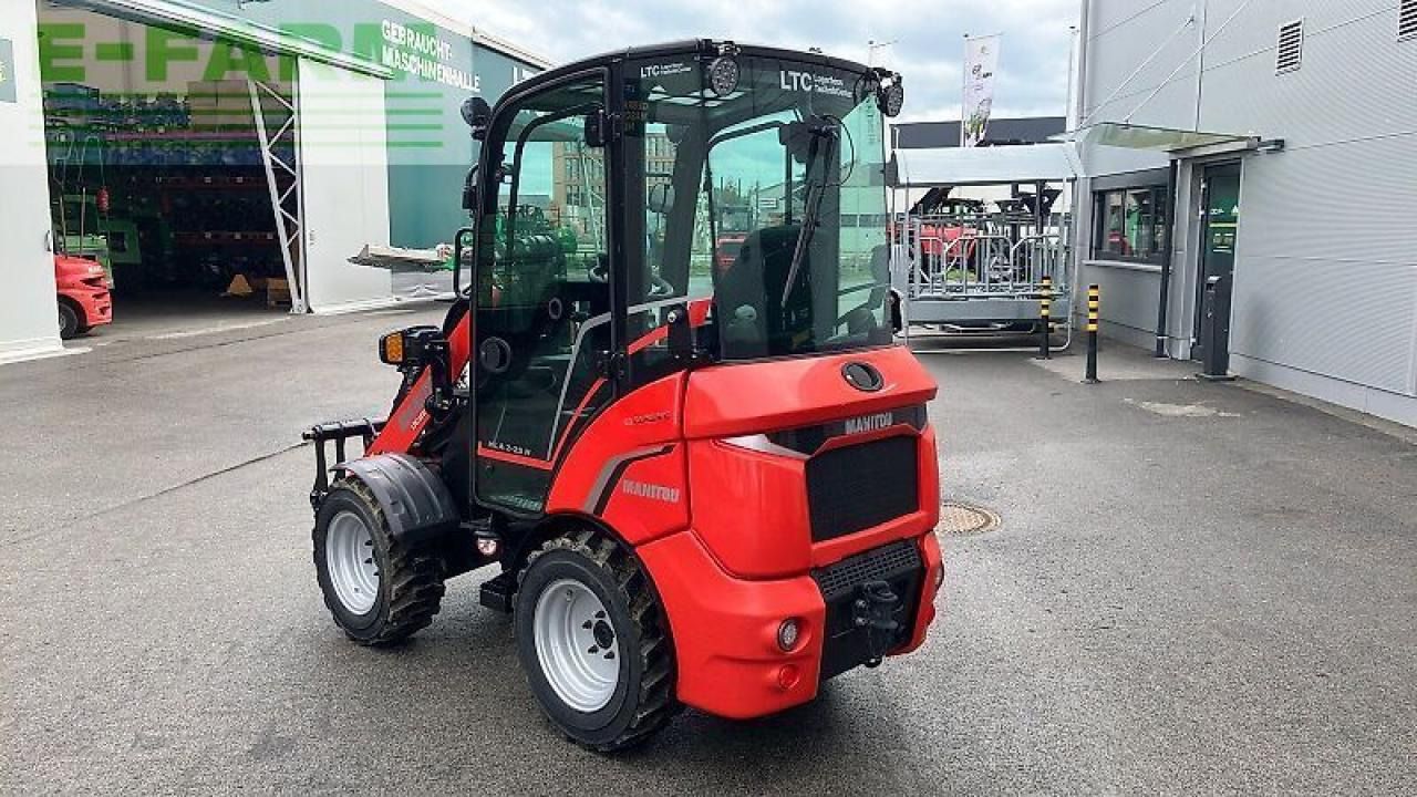 2023 Manitou MLA 2-25 H mini excavator, rear three-quarter view