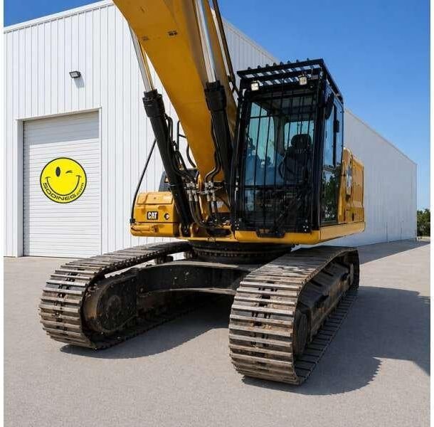 2019 Caterpillar 336 crawler excavator, front three-quarter view