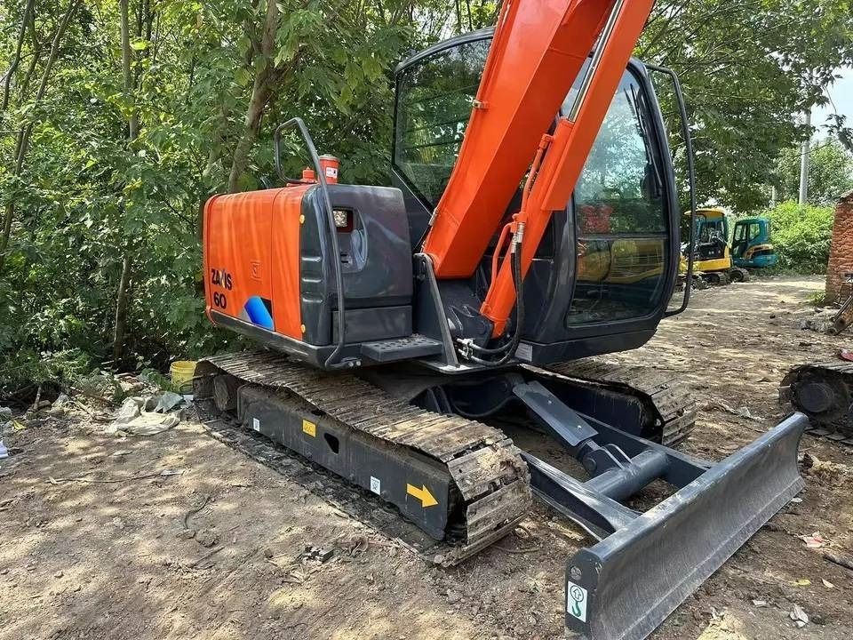 2024 Hitachi Zaxis 60 mini excavator, rear three-quarter view